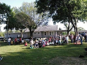 Photo Of The City of Milton Community House At A Community Picnic
