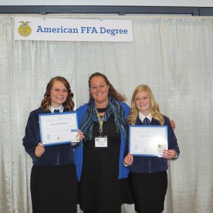 MHS Students Earning FFA American Degree