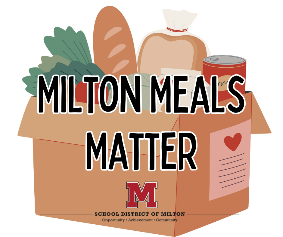 striking visual graphic of "Milton Meals Matter" program
